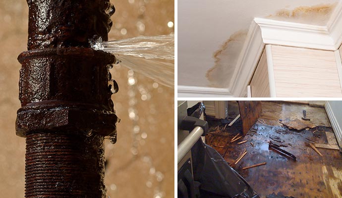 different water damages
