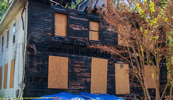 house fire damage