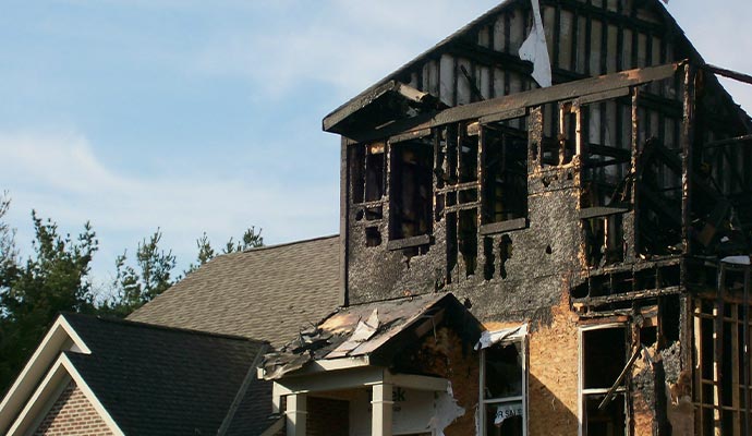 fire damaged property
