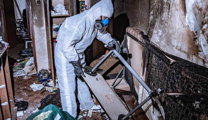 Professional fire damage restoration