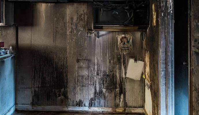 smoke and soot damage property