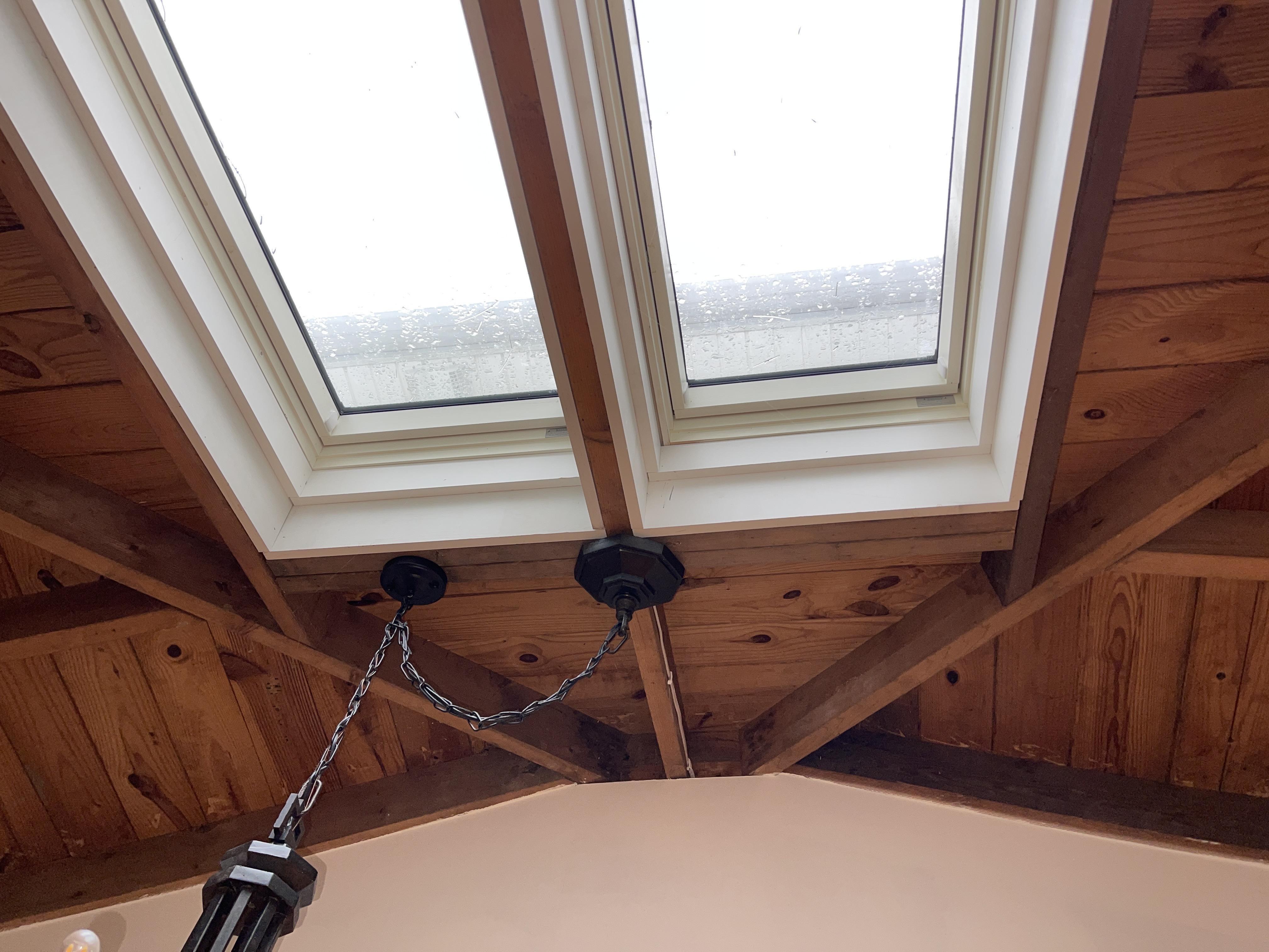 Water leaking through the roof/skylight