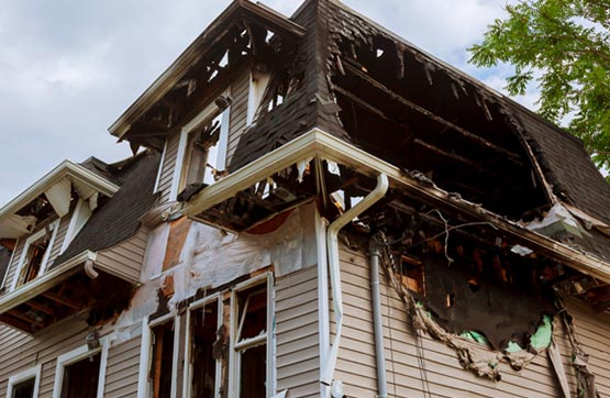 residentian house fire damage restoration service
