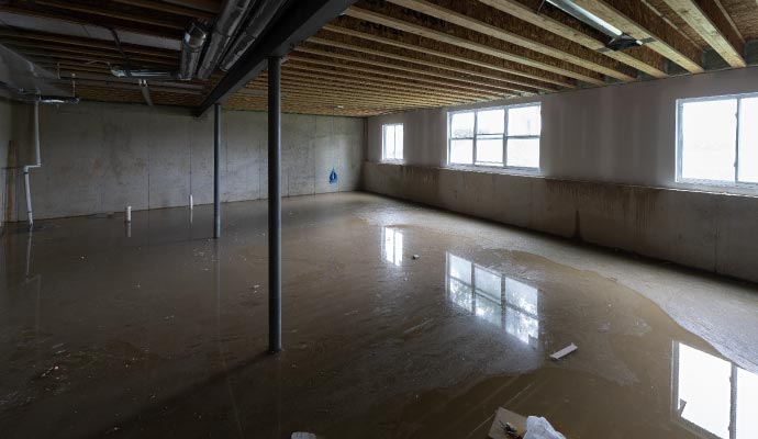 Flood damage property