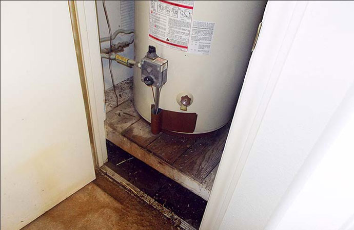 Repairing Burst Water Heater in Fairfield