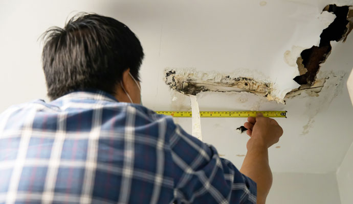 Ceiling Damage Restoration in Newtown & Danbury, CT